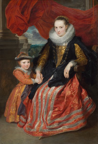 Susanna Fourment et sa fille - Anthony van Dyck